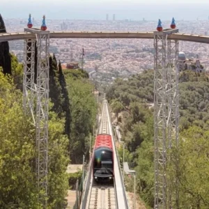 Cuca de Llum-Standseilbahn am Tibidabo