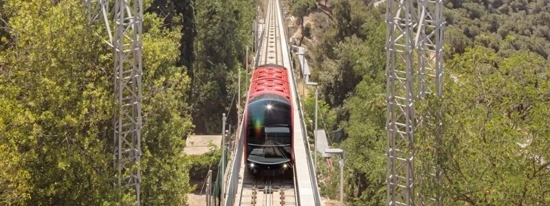 Cuca de Llum-Standseilbahn am Tibidabo