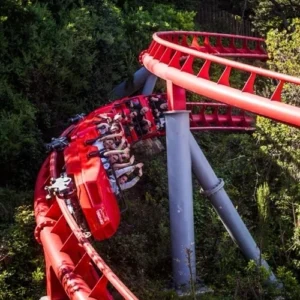 Achterbahn im Tibidabo-Vergnügungspark