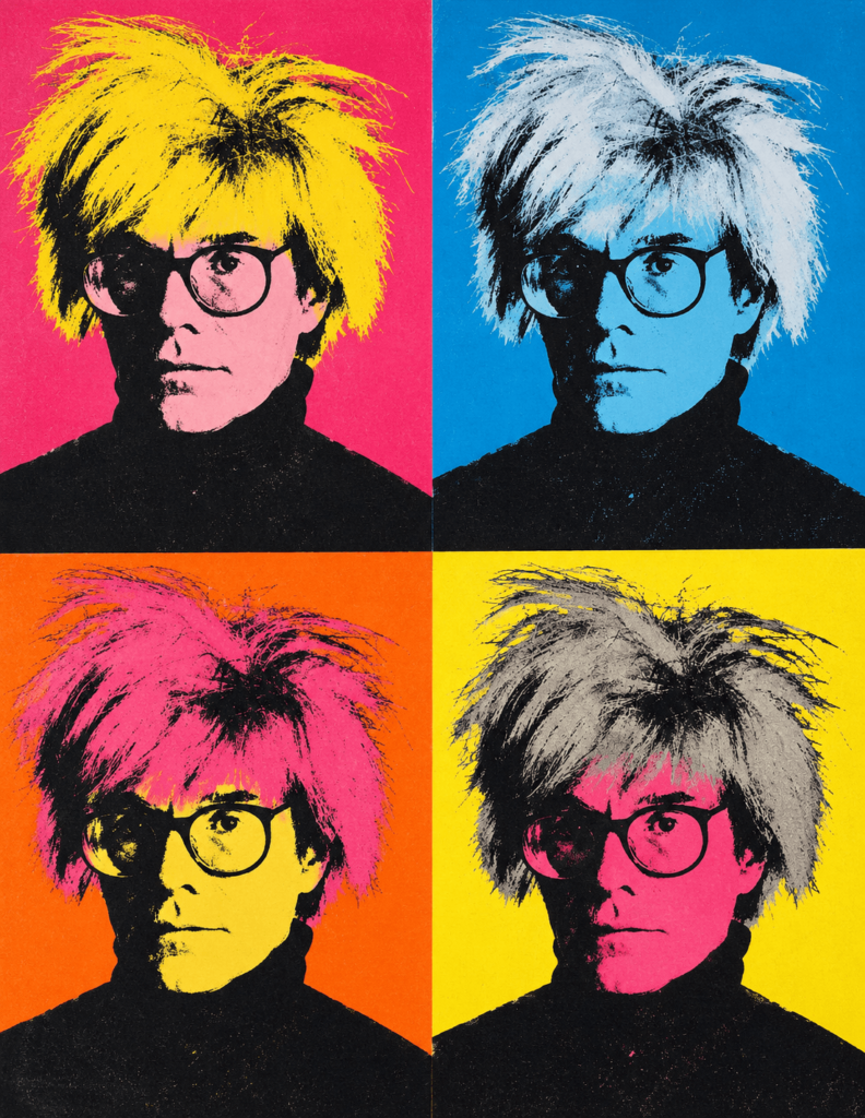 Porträt von Andy Warhol